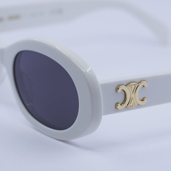 ?️ New Celine CL40194U 25A Sunglasses - Ivory Frame, Smoke Lenses